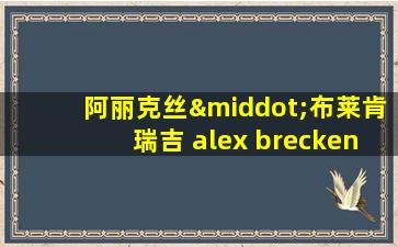 阿丽克丝·布莱肯瑞吉 alex breckenridge